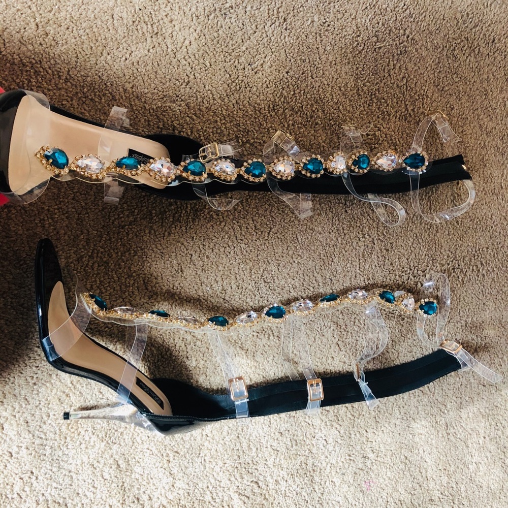 Rhinestone heels
